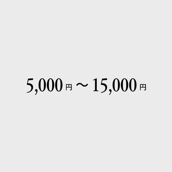 5,000~〜15,000~