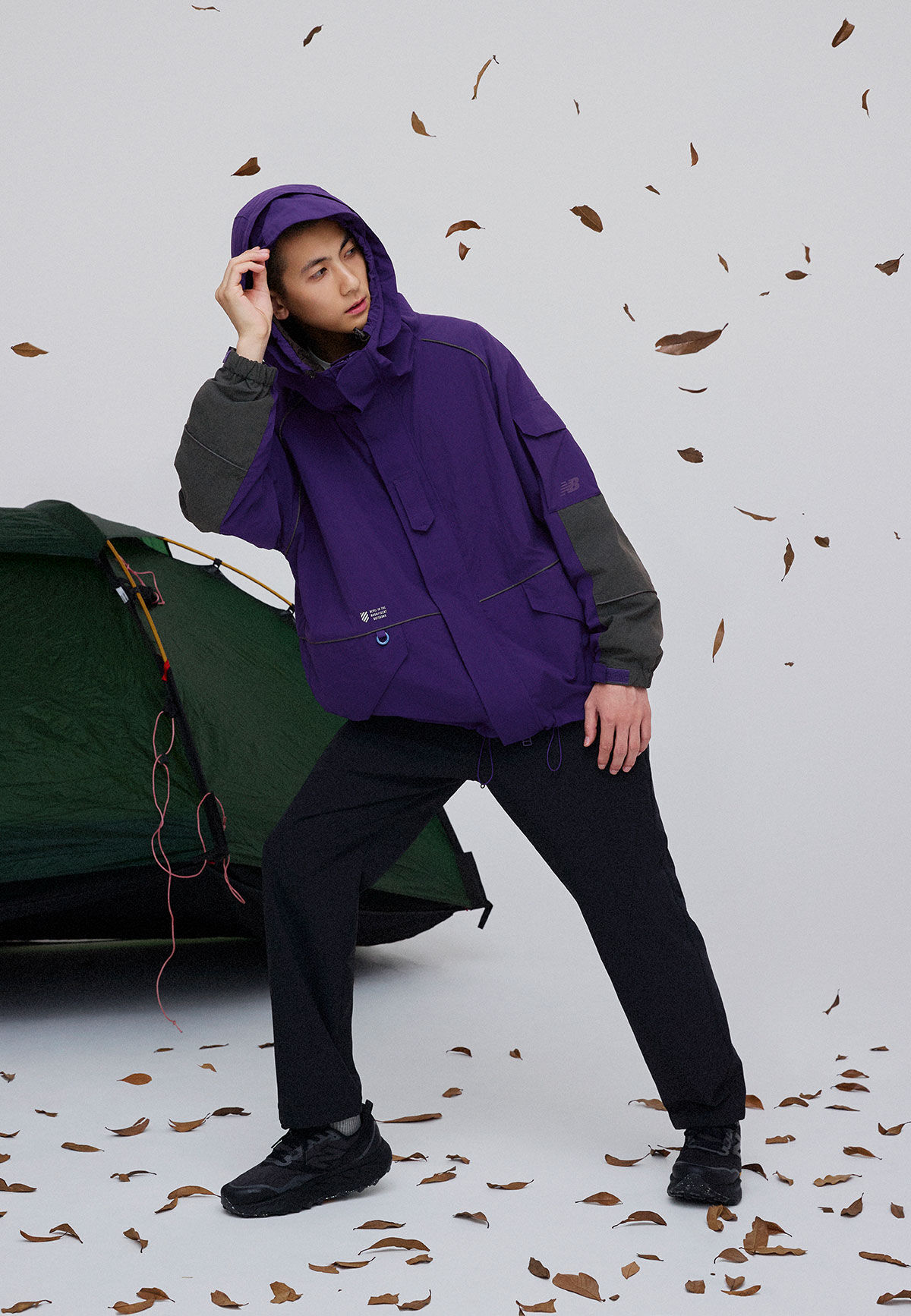 00s バランスストリートウェアワイドブラックデニムパンツロゴ刺繍BALANCE ジャージーデニムパンツ｜ニューバランス公式通販 | - New Balance