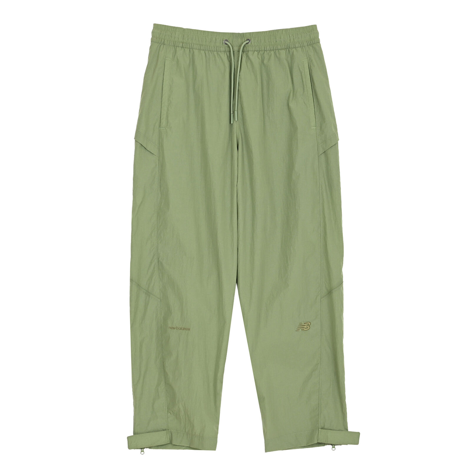 NB GREY ナイロンワイドテーパードパンツ