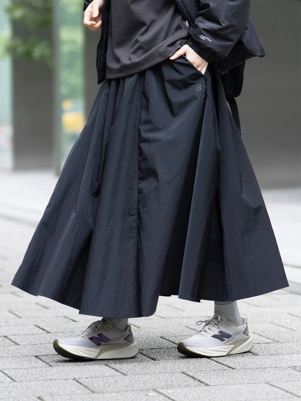 NB GREY サーキュラースカート