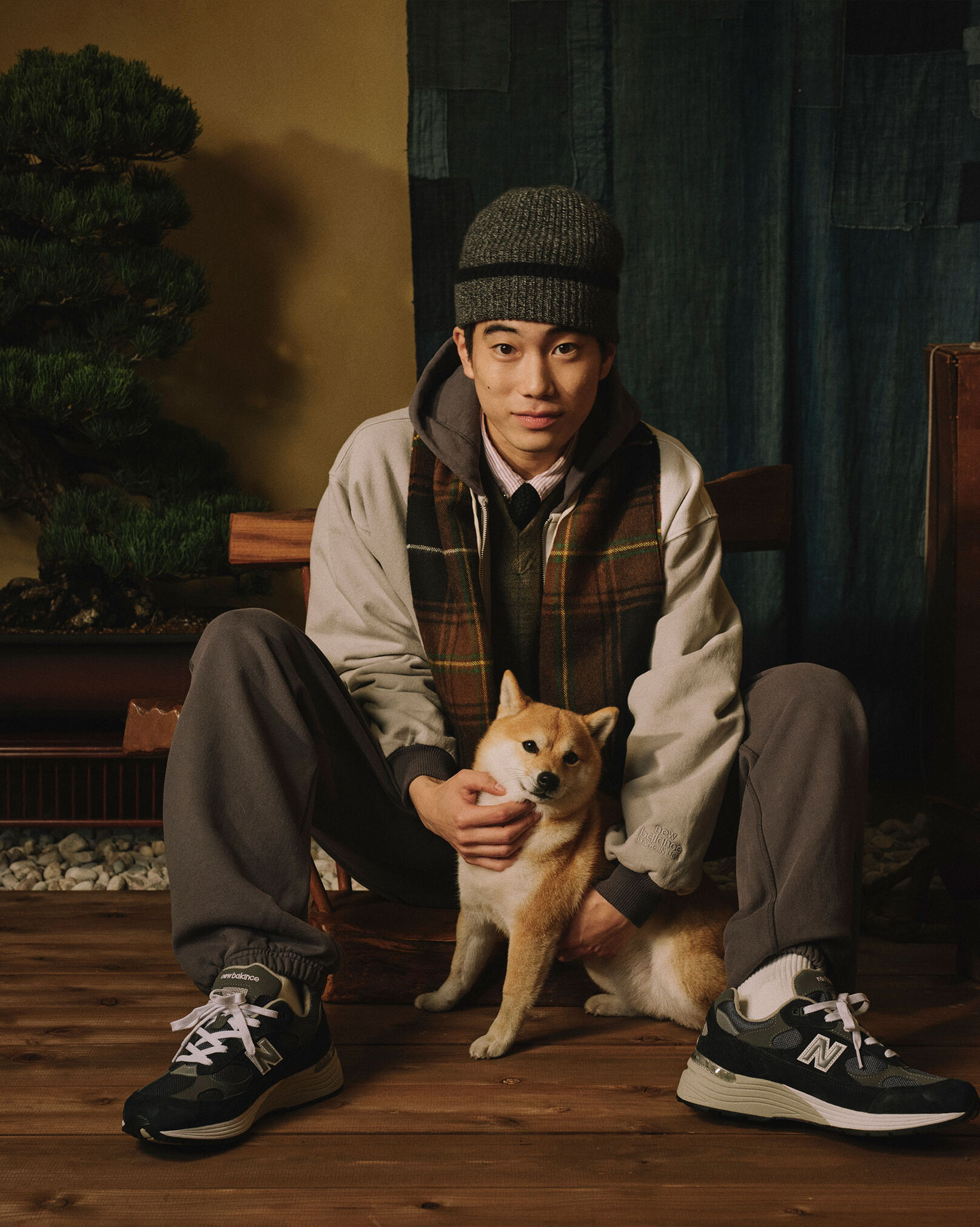 New Balance &times; BEAMS Made in U.S.A. Apparel Collection Look5