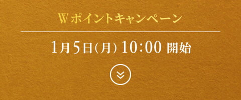 Wポイントキャンペーン | 1月5日(月)10：00 開始