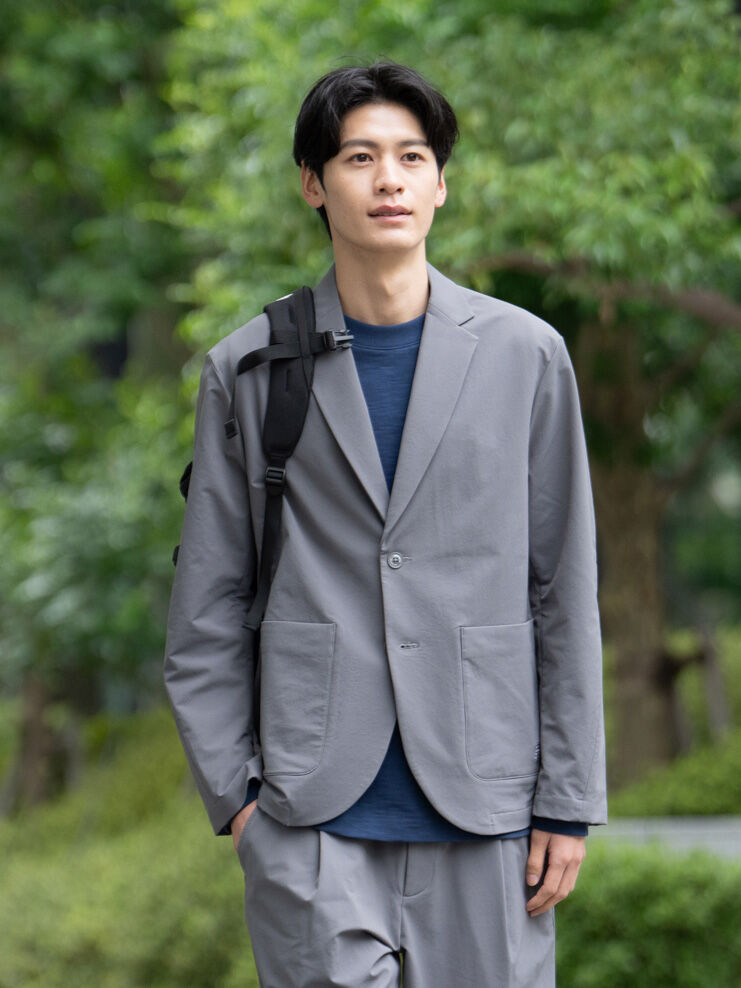 NB GREY シングルジャケット