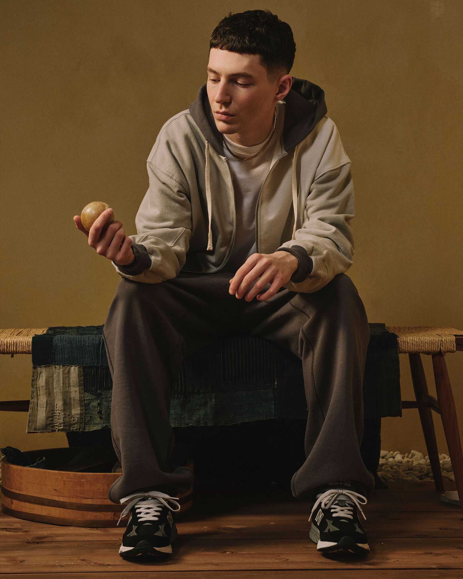 New Balance &times; BEAMS Made in U.S.A. Washed Pant