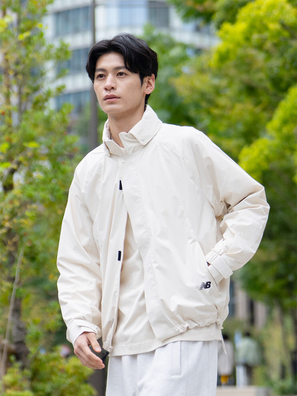 NB GREY スタンドカラージャケット