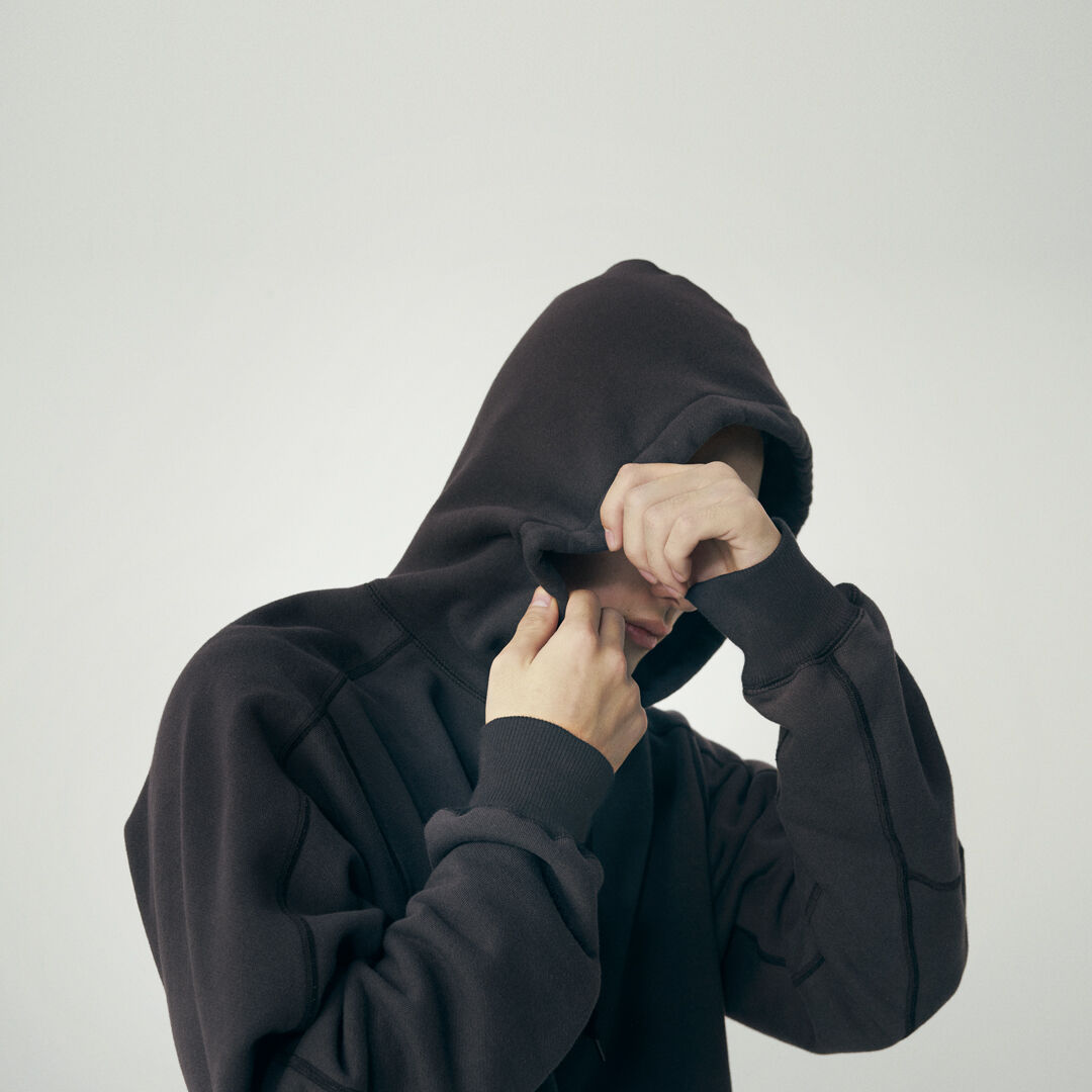 NB GREY レギュラーフィットフーディ