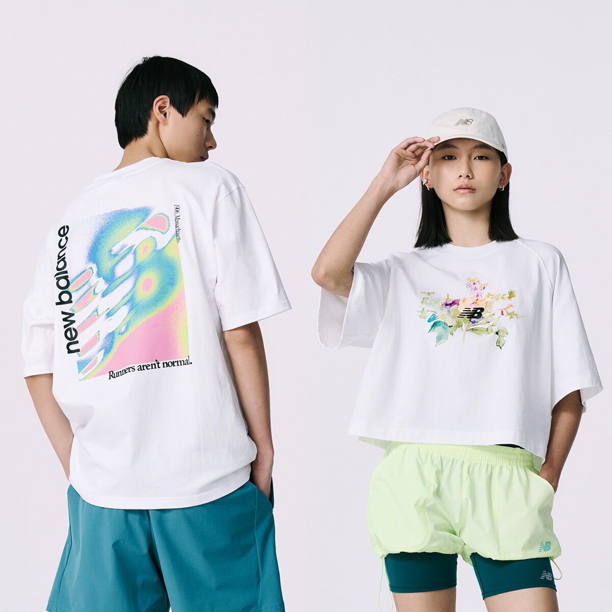 ウォーターカラーイエローボクシーTシャツ｜ニューバランス公式通販