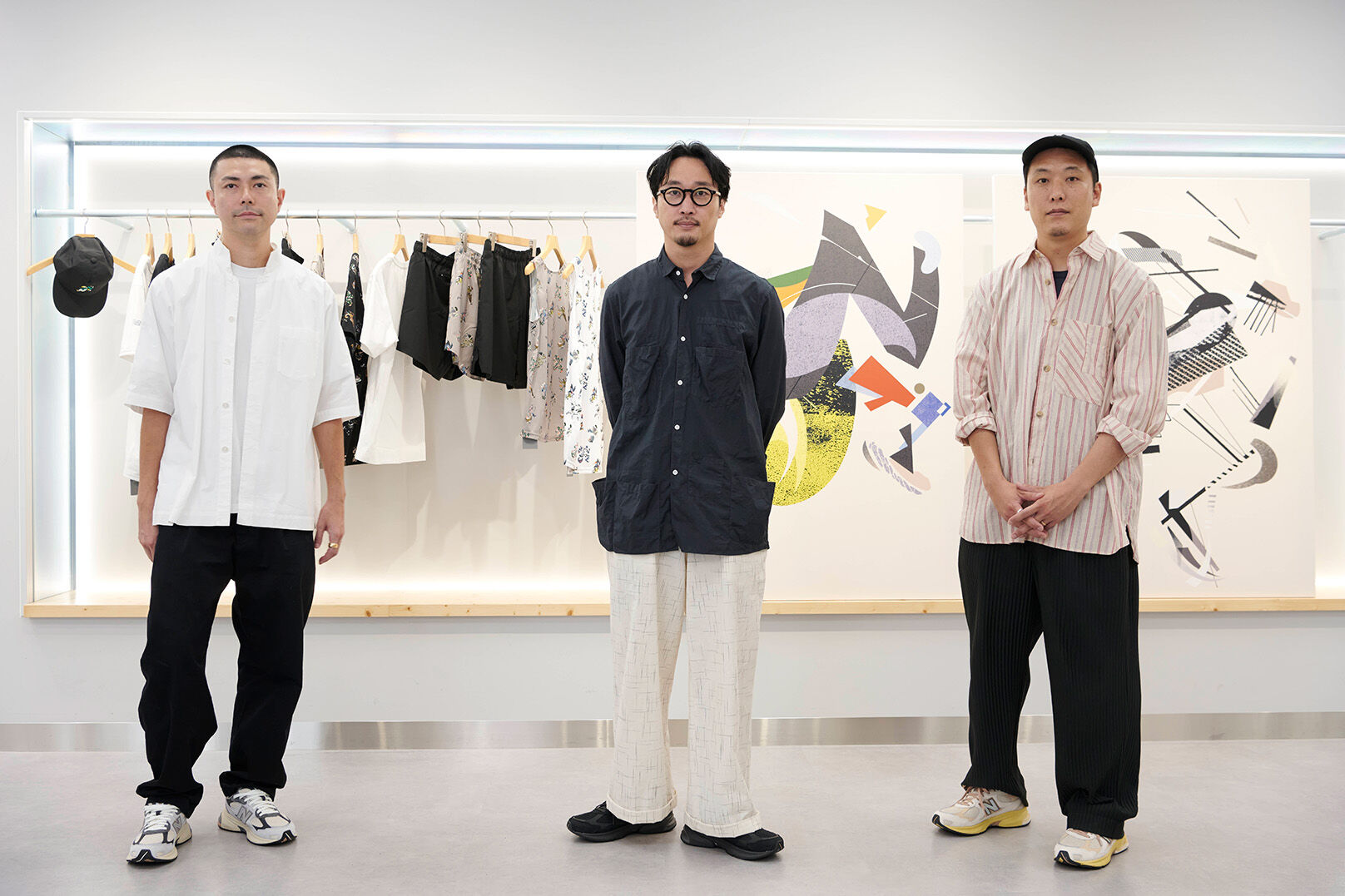 「ニューバランス」とタッグを組んだグーチョキパーの3人 PHOTO：SHUHEI SHINE