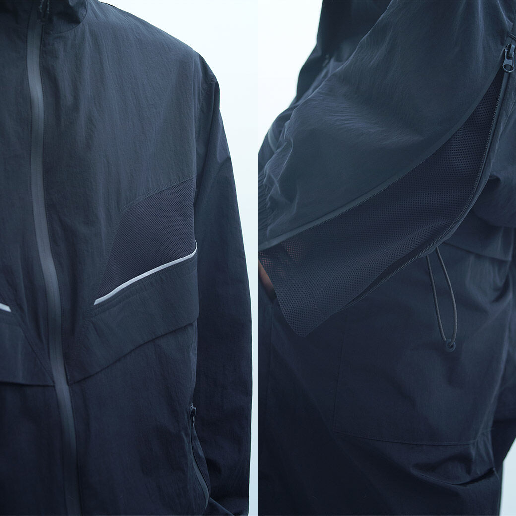 NB GREY フルジップジャケット