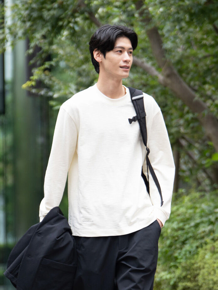 NB GREY ロングスリーブ