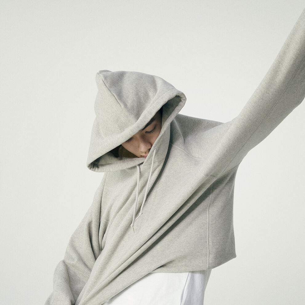 NB GREY オーバーサイズフーディ