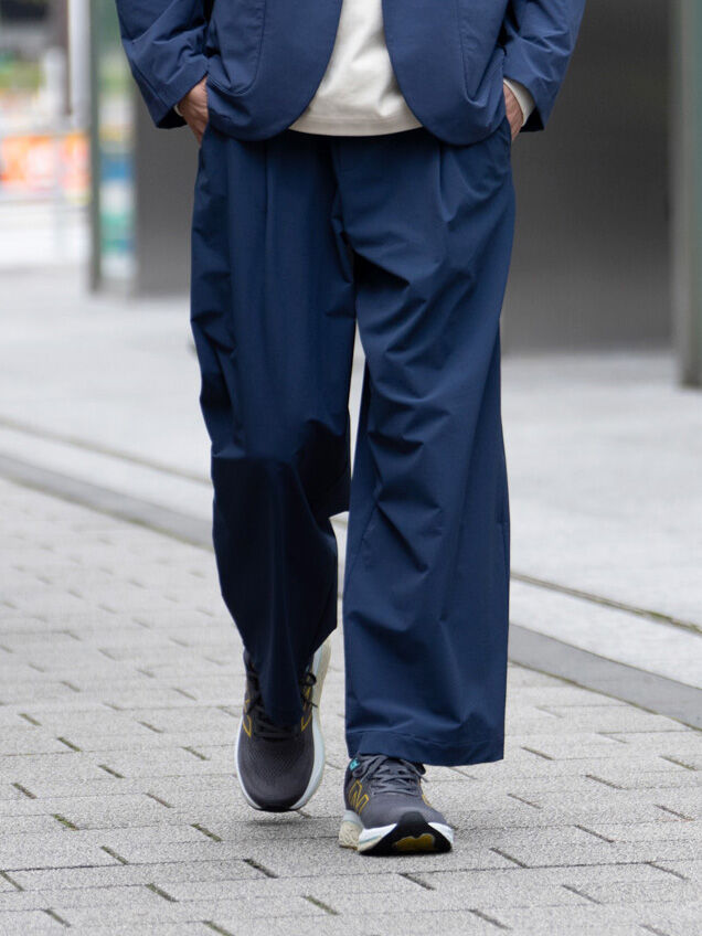 NB GREY ワイドパンツ