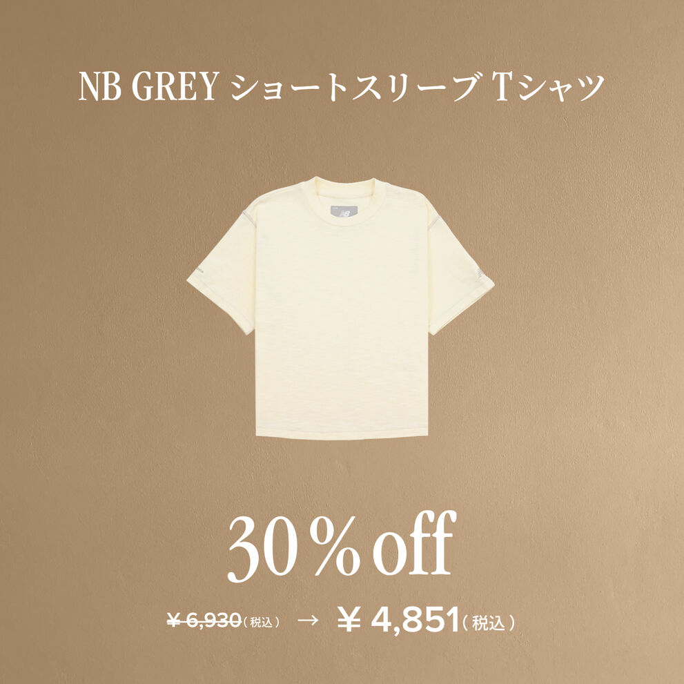NB GREY ショートスリーブTシャツ