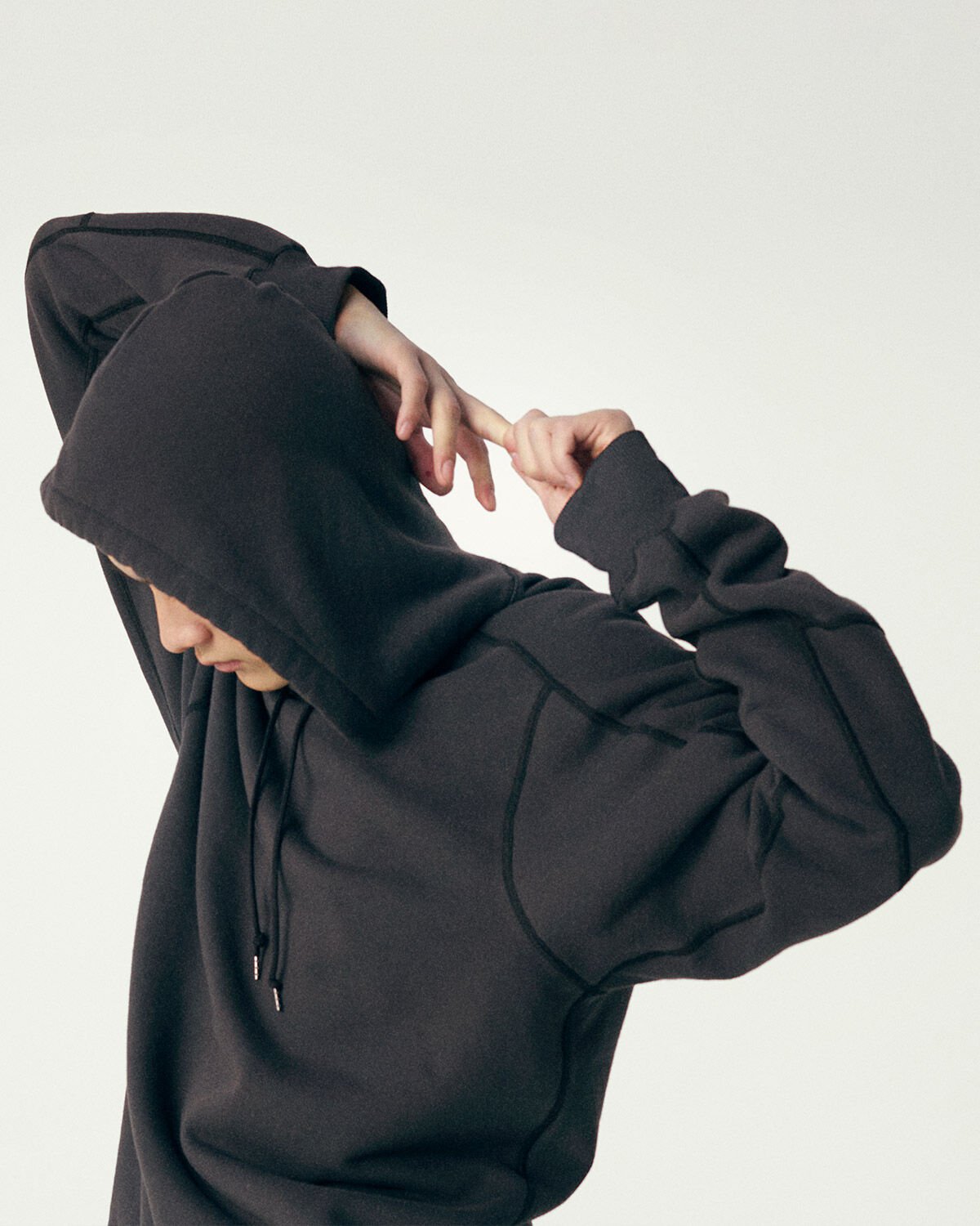 NB GREY レギュラーフィットフーディ