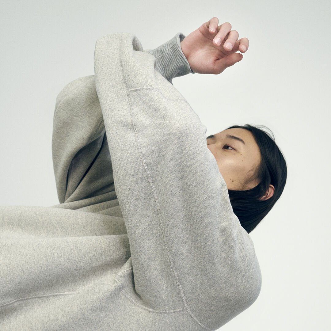 NB GREY オーバーサイズクルーネック