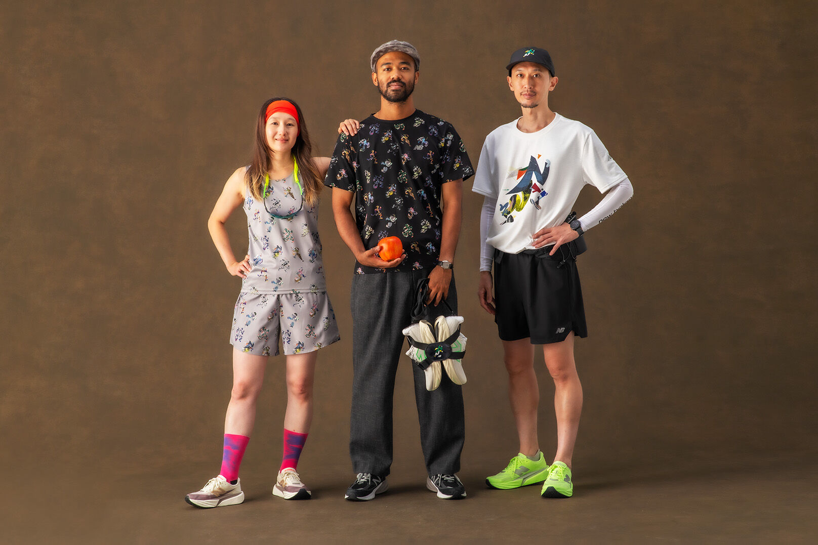 コレクションのキービジュアルには、現役のランナーをモデルに起用