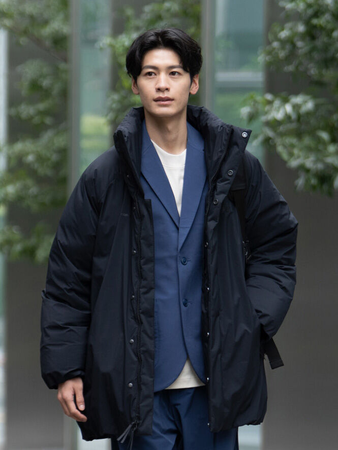 NB GREY ダウンミドルジャケット