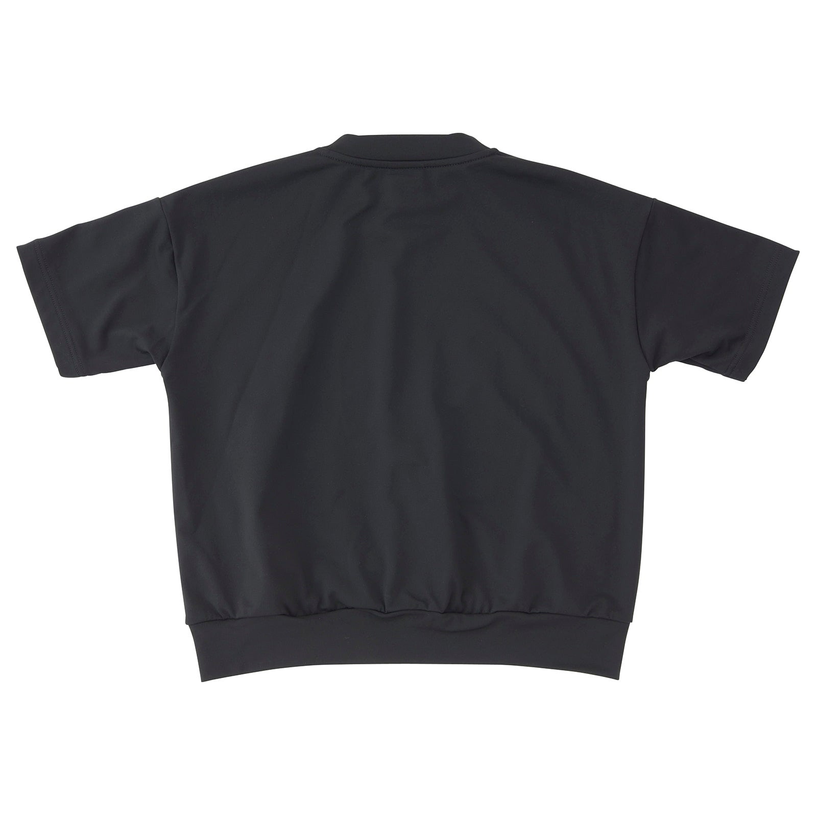 Moisture-wicking, quick-drying sweatshirt-style short-sleeve T-shirt