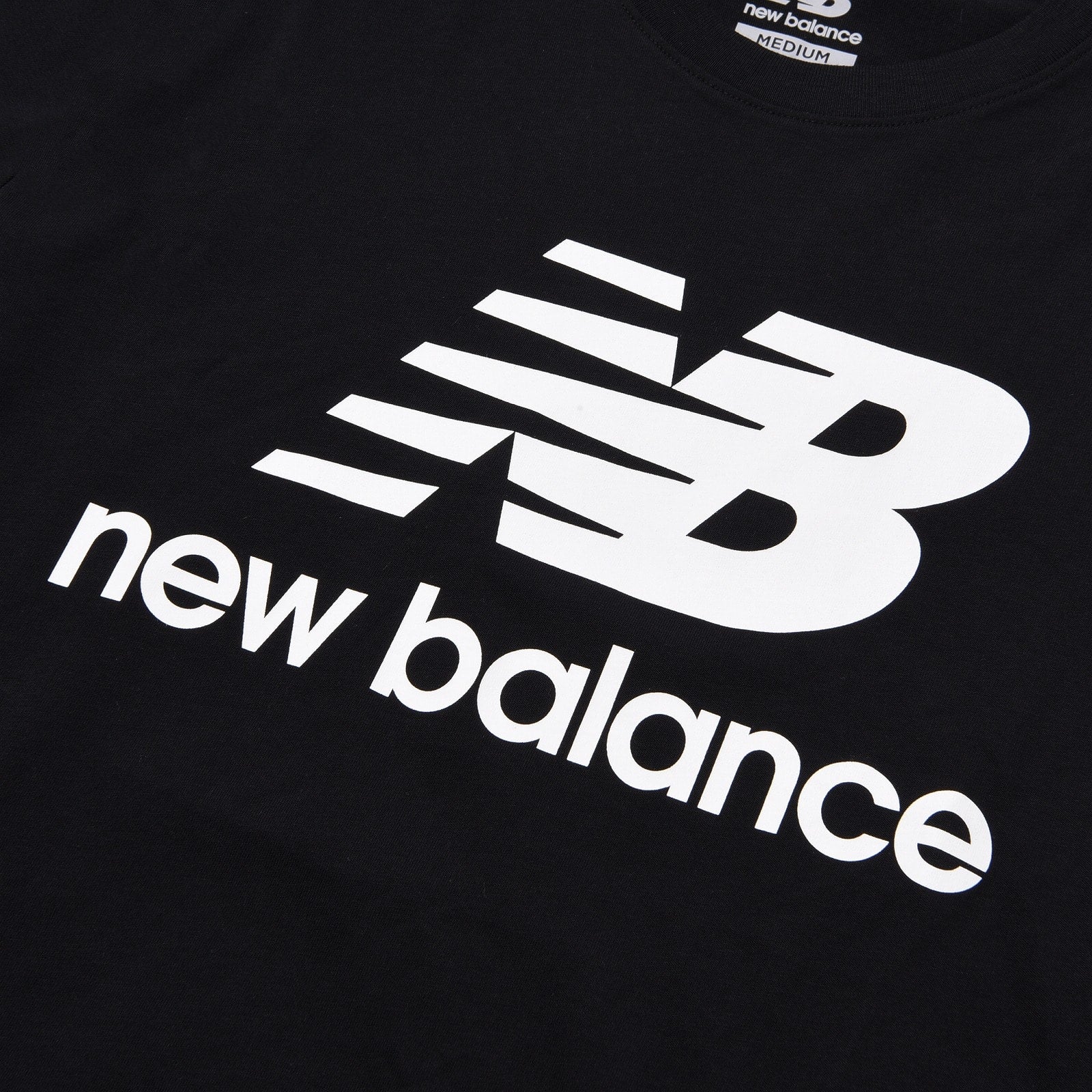 New Balance スタックドロゴショートスリーブTシャツ ブラック 2XL