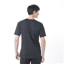 Black Out Collection 연습 셔츠 짧은 슬리브 선형 로고