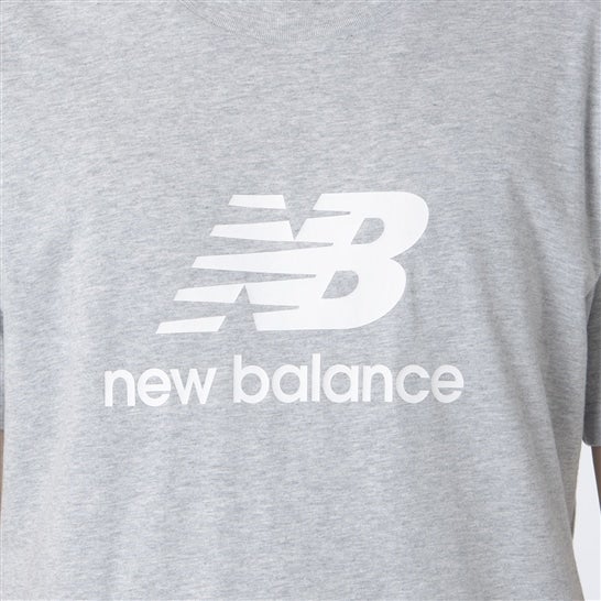 New Balance Stacked Logo 짧은 슬리브 티셔츠