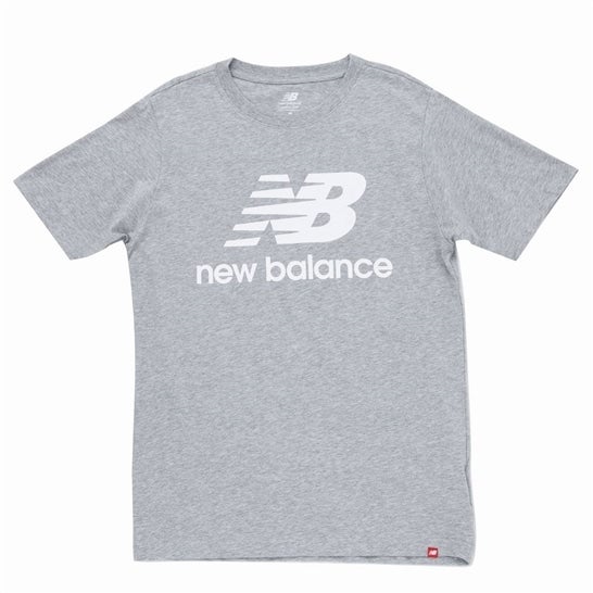 の正規品は正規取扱店で New Balance スタックドロゴショートスリーブT ...