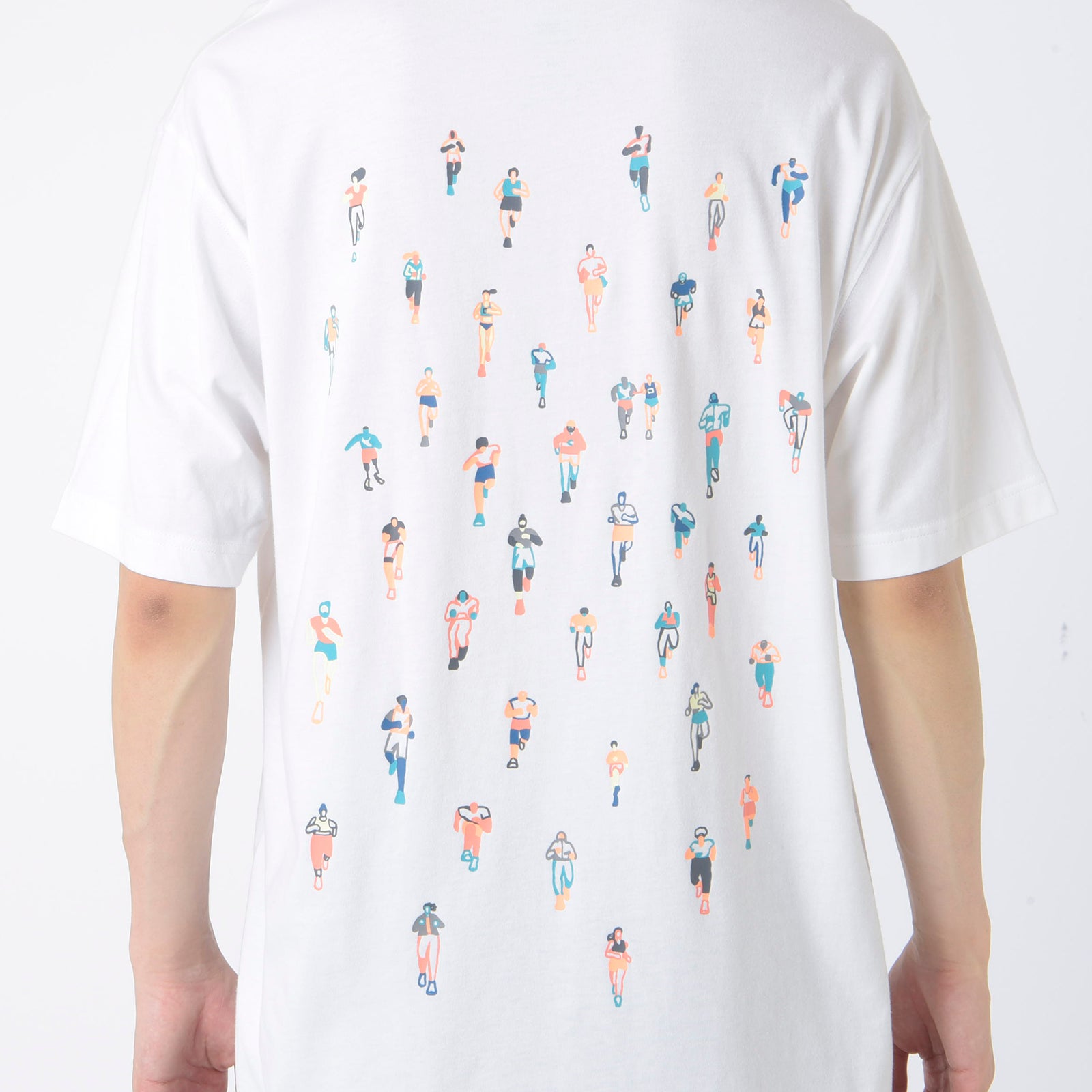 New Balance Runners 짧은 슬리브 티셔츠