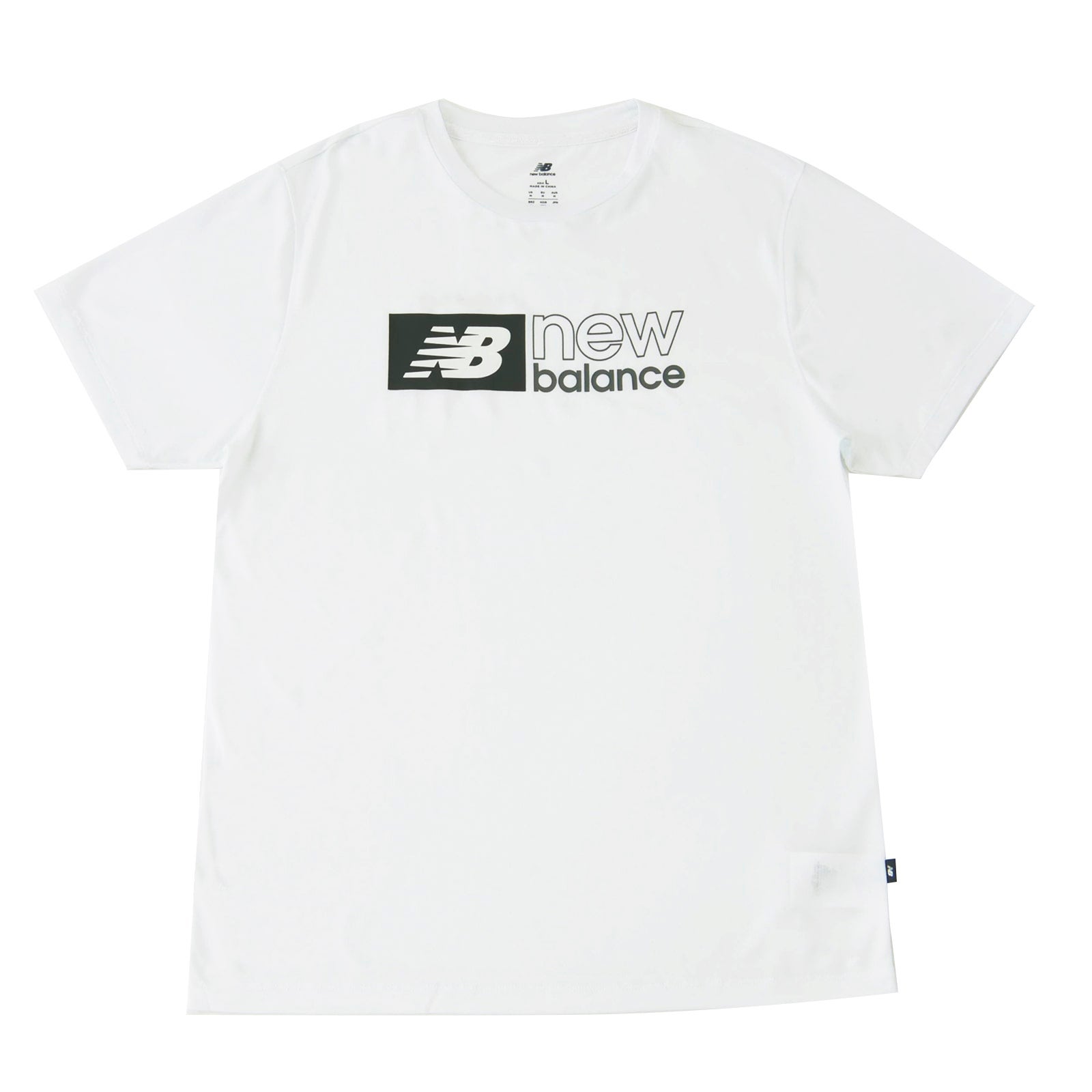 퍼포먼스 그래픽 쇼트 슬리브 T셔츠(블록 로고)
