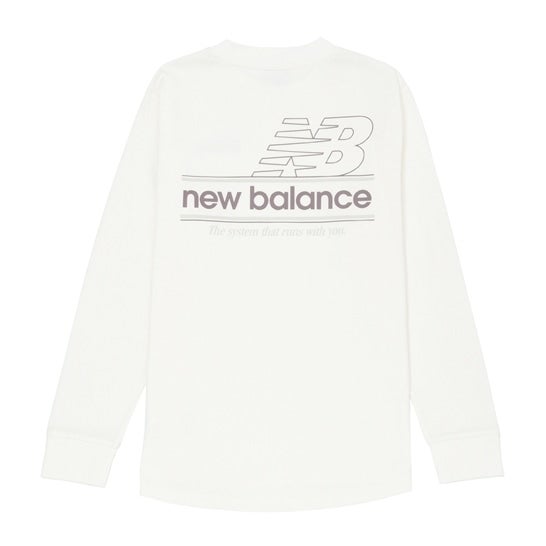 リラックスドシステムグラフィックロングスリーブTシャツ