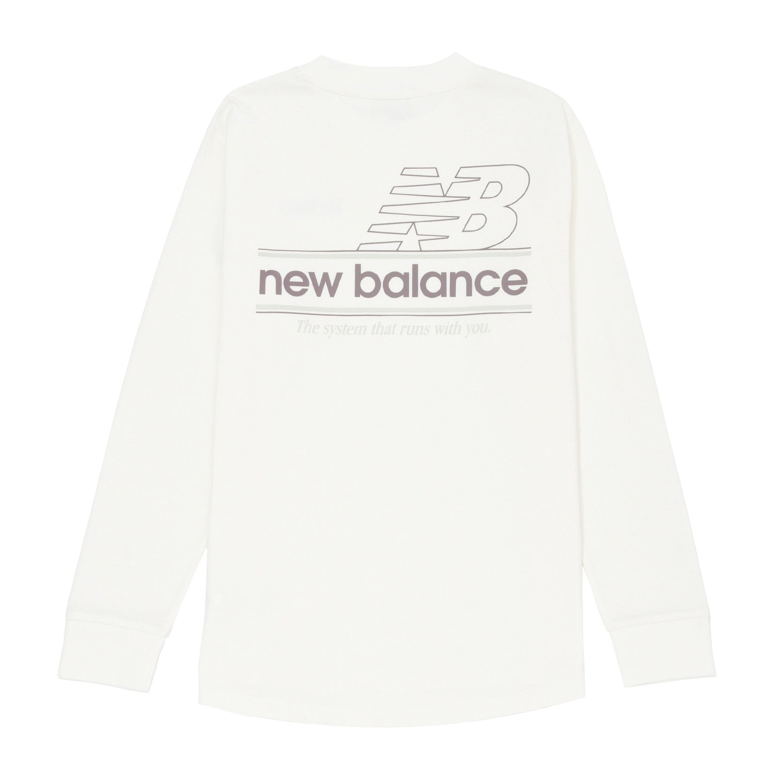 リラックスドシステムグラフィックロングスリーブTシャツ