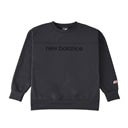 Moisture-wicking, quick-drying, linear logo sweatshirt crew