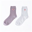 Waffle knit ankle 2P socks