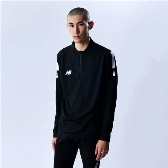 Black Out Collection ウォームアップトップ　ハーフジップ