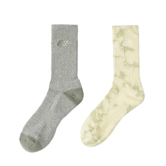 Tie-dye mid-cuff 2P socks