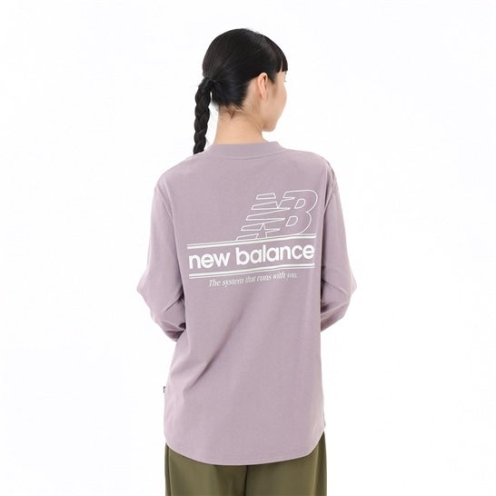 リラックスドシステムグラフィックロングスリーブTシャツ