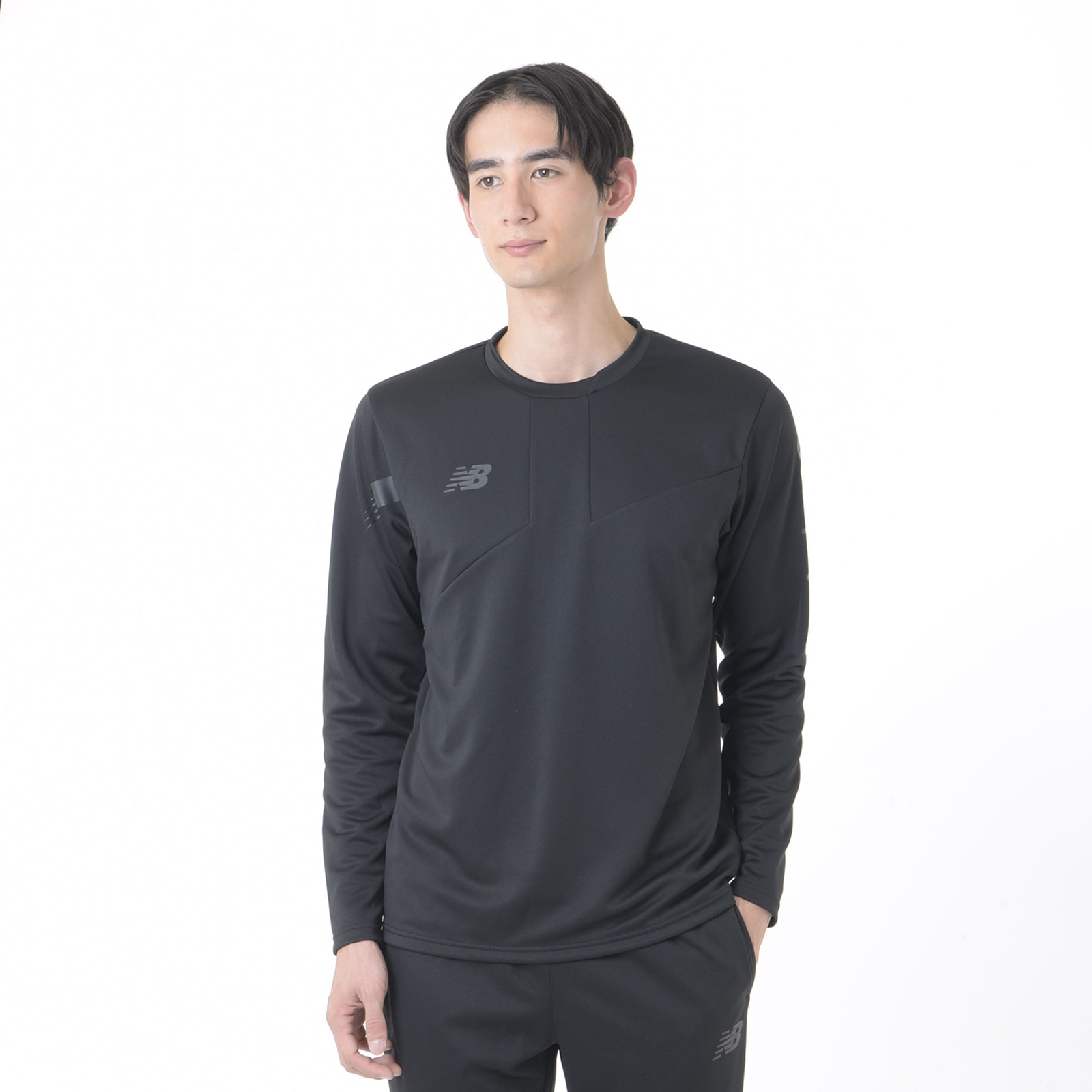 Black Out Collection Warm Up Performance Top Crew