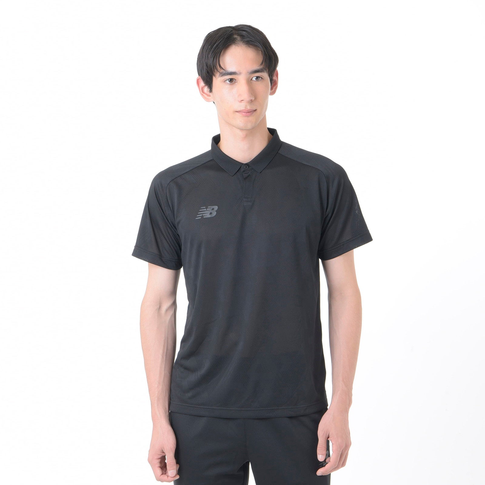Black Out Collection Jacquard Polo Shirt