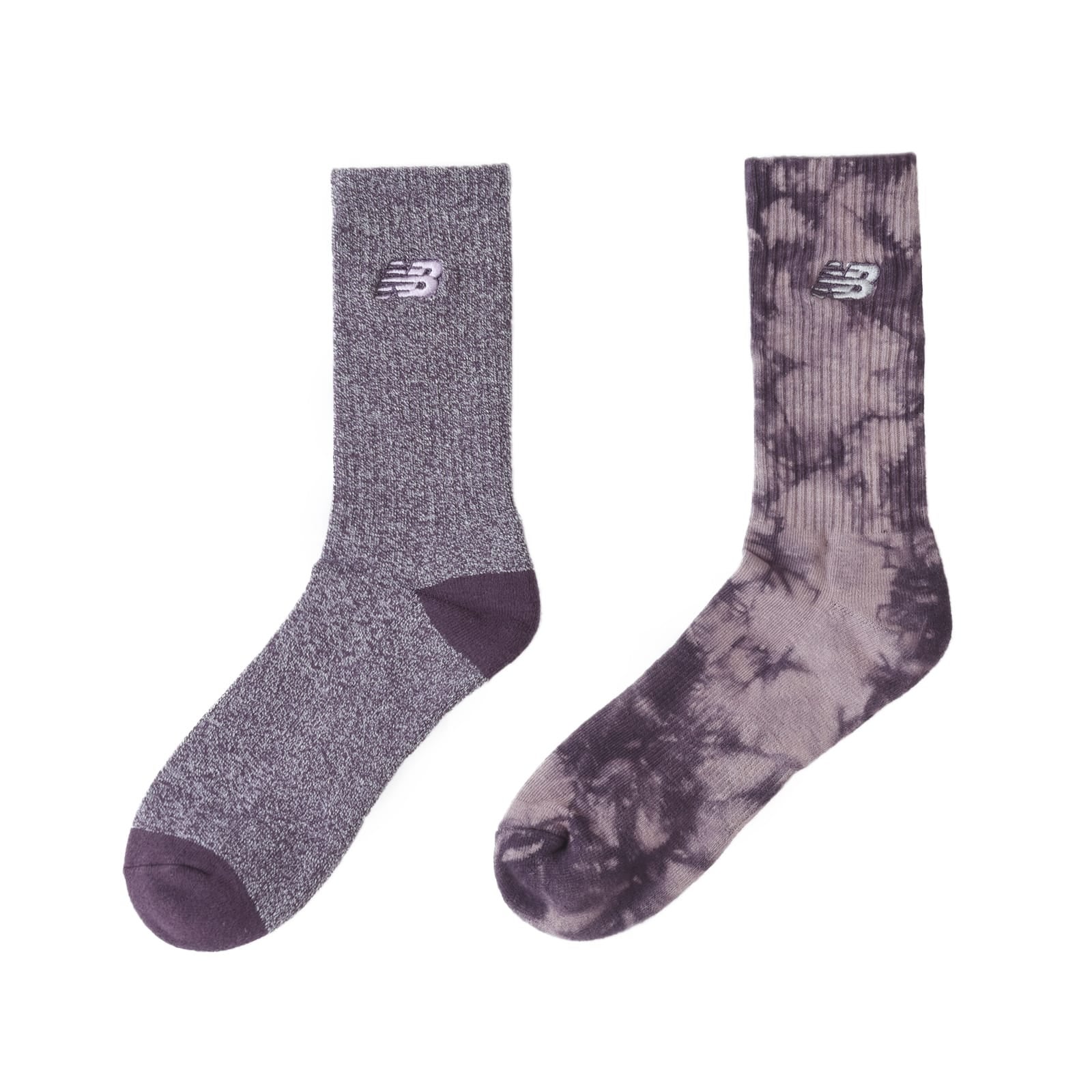 Tie-dye mid-cuff 2P socks