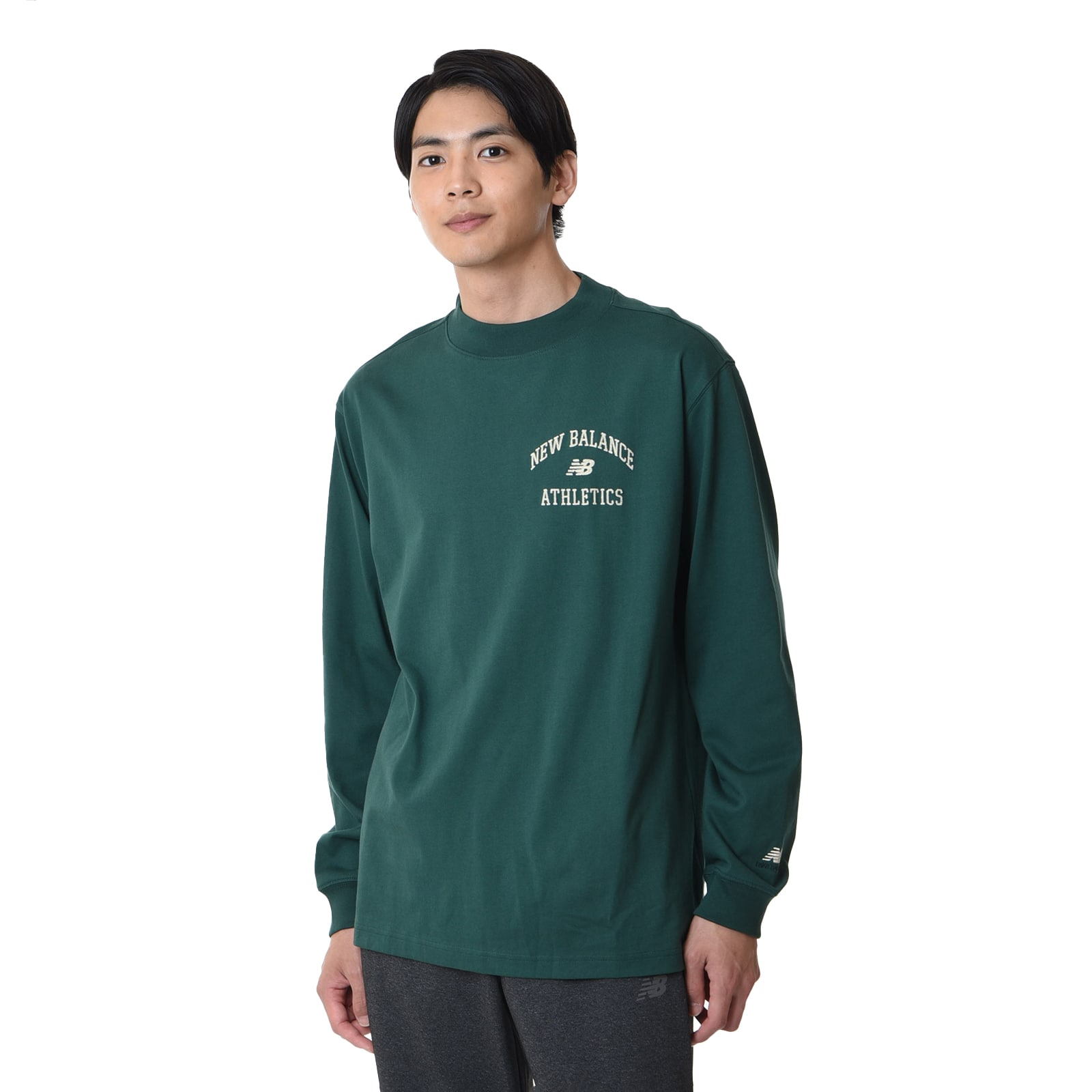 Athletics Varsity モックネック ロングスリーブTシャツ-