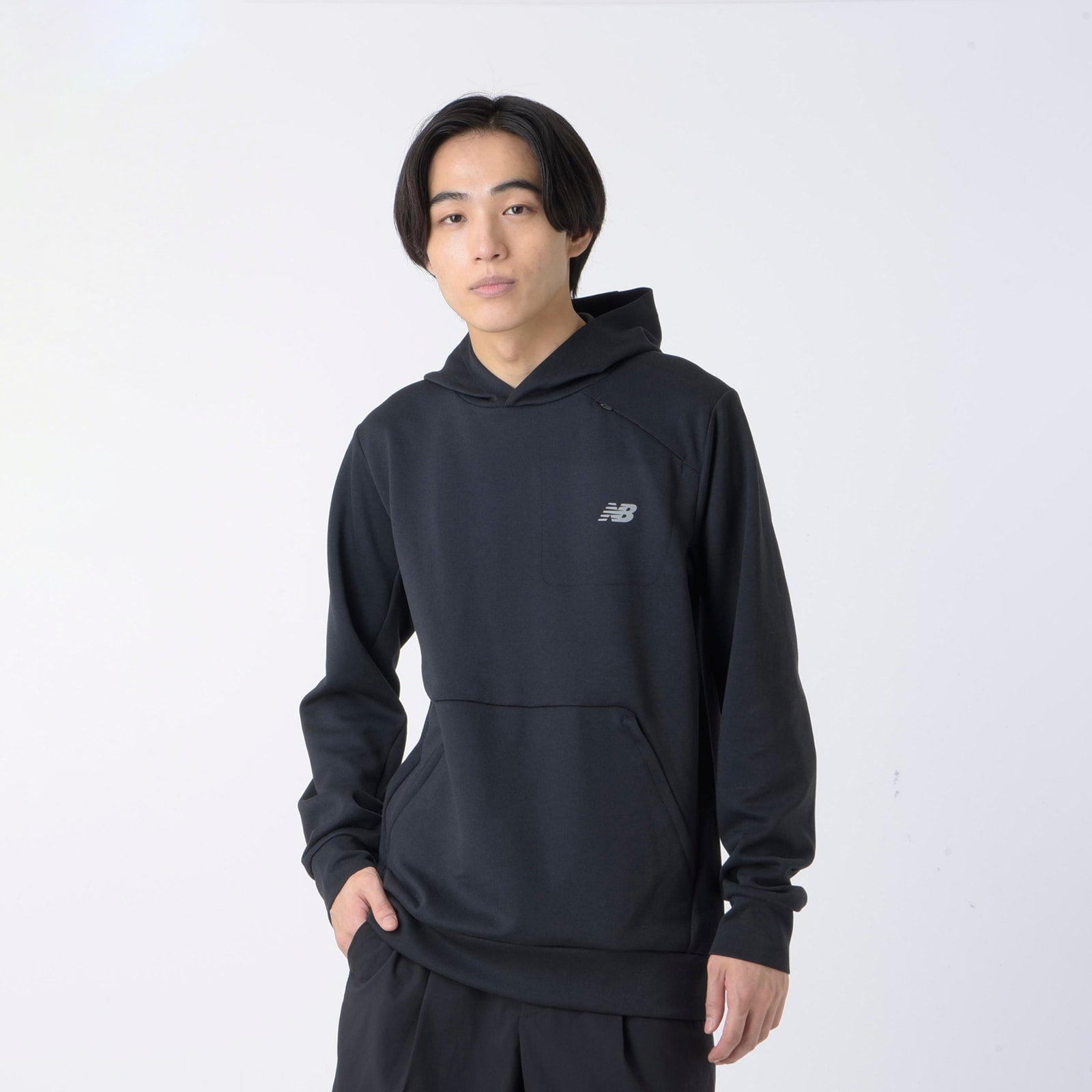 Tech knit pullover hoodie