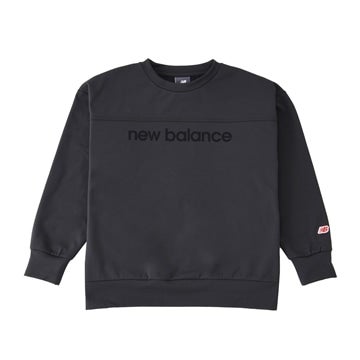 Moisture-wicking, quick-drying, linear logo sweatshirt crew