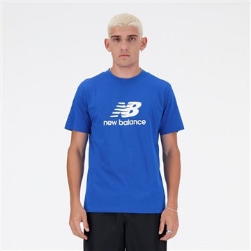 New Balance Stacked Logo 짧은 슬리브 티셔츠