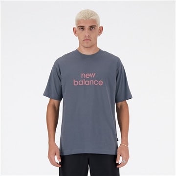 New Balance Linear Logo 릴렉스 쇼트 슬리브 T셔츠