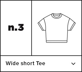 n.3 Wide short Tee