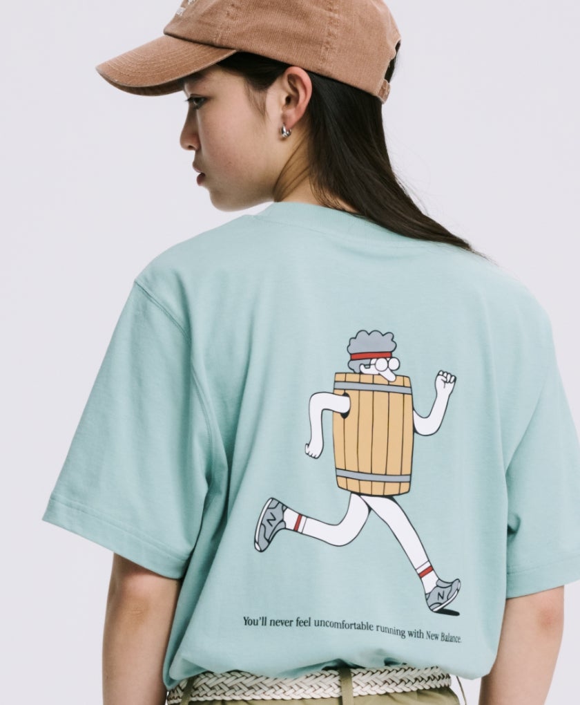 New Balance Barrel Runner Wearing Image Enlarged
