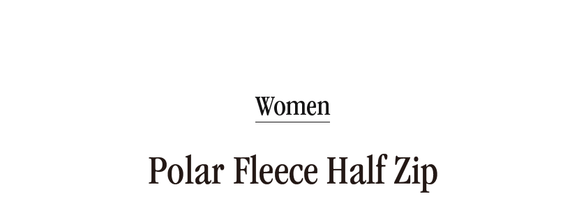 Women | Polar Fleece Half Zip