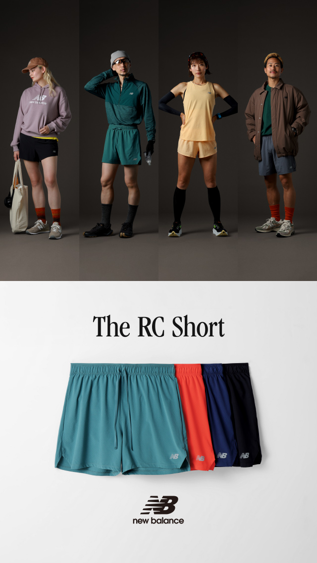 The RC Short|继续成为跑步者。|new balance