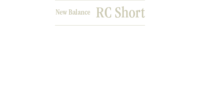 New Balance RC SHort | running ＆ training Scene