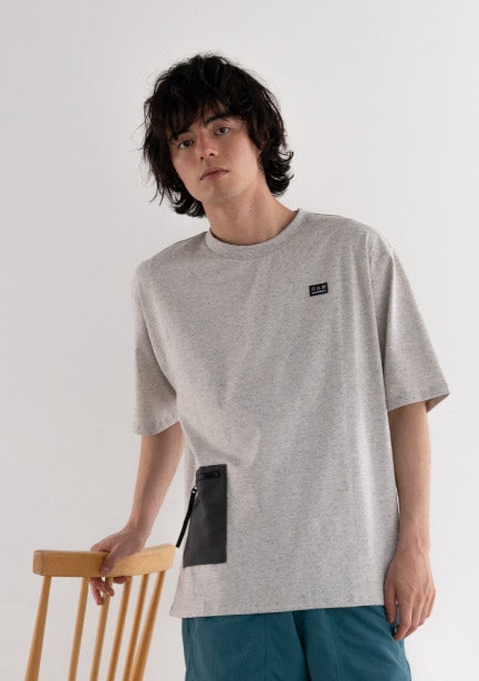 T-shirt collection MEN, Grey look3摜