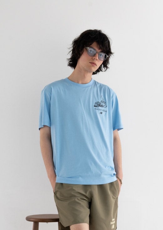 T-shirt collection MEN, Blue look3摜